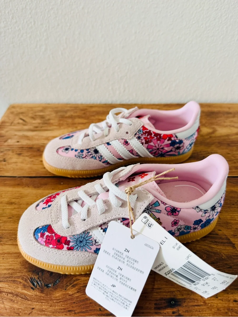 NWT adidas Liberty London Samba OG Pink Floral 10K